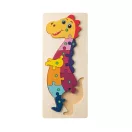 Puzzle dinozaur, Everestus, 22FEB0814, 128x298 mm, Lemn, Natur