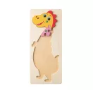 Puzzle dinozaur, Everestus, 22FEB0814, 128x298 mm, Lemn, Natur