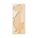 Puzzle dinozaur, Everestus, 22FEB0814, 128x298 mm, Lemn, Natur