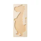 Puzzle dinozaur, Everestus, 22FEB0814, 128x298 mm, Lemn, Natur