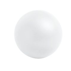   Jucarie antistres Mingiuta unicolora, diametru 50 mm, Everestus, ASJ087, poliuretan, alb