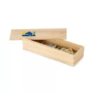 Joc Domino cu figuri de animale, 147x50x30 mm, Everestus, SGS05, lemn, natur