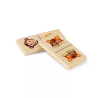   Joc Domino cu figuri de animale, 147x50x30 mm, Everestus, SGS05, lemn, natur