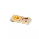 Joc Domino cu figuri de animale, 147x50x30 mm, Everestus, SGS05, lemn, natur