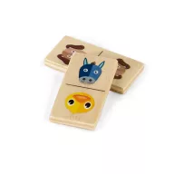   Joc Domino cu figuri de animale, 147x50x30 mm, Everestus, SGS05, lemn, natur