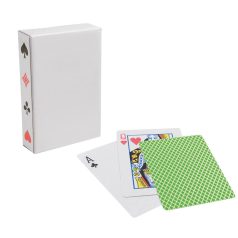 Pack of 54 cards, Laminated paper, Light green