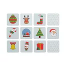 Joc de memorie cu figuri de Craciun, 2410E24312, Everestus, 56 x 54 x 35 mm, Carton, Rosu