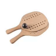   Set tenis de plaja, 2401E15304, Everestus, 331x190x5 mm, MDF, Natur inchis