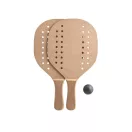 Set tenis de plaja, 2401E15304, Everestus, 331x190x5 mm, MDF, Natur inchis