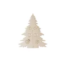 Pom de Craciun din lemn pliabil de colorat, 2509E15147, Everestus, 162x162x200 mm, Lemn, Natur deschis