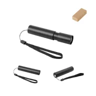  Lanterna reincarcabila, Everestus, 2601E13388, Ø21x92 mm, Aluminiu, Negru