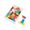 Joc de constructie si interconectare din placaj, Everestus, 2610E18082, 325x200 mm, Natur deschis
