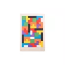 Joc de constructie si interconectare din placaj, Everestus, 2610E18082, 325x200 mm, Natur deschis