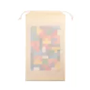 Joc de constructie si interconectare din placaj, Everestus, 2610E18082, 325x200 mm, Natur deschis