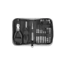Set scule multifunctionale, 24 piese, Everestus, 2610E17441, 276x150x38 mm, Otel, Negru