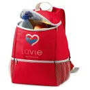 Rucsac termoizolant, buzunare cu fermoar, Everestus, GF09, poliester 600D, rosu
