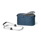 Cos picnic flexibil cu fermoar dublu, fara accesorii, Everestus, 20FEB0929, Poliester 600D, Albastru