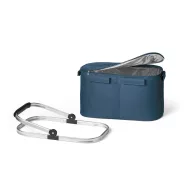   Cos picnic flexibil cu fermoar dublu, fara accesorii, Everestus, 20FEB0929, Poliester 600D, Albastru