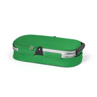   Cos picnic flexibil cu fermoar dublu, fara accesorii, Everestus, 20FEB0931, Poliester 600D, Verde
