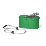   Cos picnic flexibil cu fermoar dublu, fara accesorii, Everestus, 20FEB0931, Poliester 600D, Verde