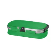   Cos picnic flexibil cu fermoar dublu, fara accesorii, Everestus, 20FEB0931, Poliester 600D, Verde