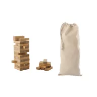   Joc 54 piese, 21MAR2058, Everestus, 55x55x185 mm, Lemn, Natur