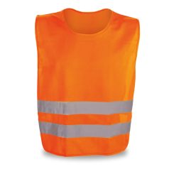 Reflective vest, 100% polyester, Orange