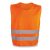 Reflective vest, 100% polyester, Orange