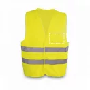 High visibility vest, 100% polyester, Yellow