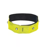   Banderola reflectorizanta cu 4 LED-uri rosii, functie flash si velcro, Everestus, 20FEB0431, Poliester, Galben