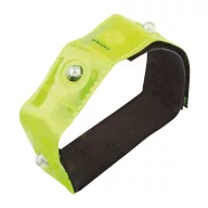   Banderola reflectorizanta cu 4 LED-uri rosii, functie flash si velcro, Everestus, 20FEB0431, Poliester, Galben