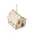 Casa decorativa pentru bradul de Craciun, 2410E25417, Everestus, 93 x 114 x 119 mm, Lemn, Natur deschis