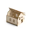 Casa decorativa pentru bradul de Craciun, 2410E25417, Everestus, 93 x 114 x 119 mm, Lemn, Natur deschis