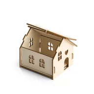   Casa decorativa pentru bradul de Craciun, 2410E25417, Everestus, 93 x 114 x 119 mm, Lemn, Natur deschis