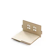   Casa decorativa pentru bradul de Craciun, 2410E25417, Everestus, 93 x 114 x 119 mm, Lemn, Natur deschis