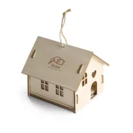   Casa decorativa pentru bradul de Craciun, 2410E25417, Everestus, 93 x 114 x 119 mm, Lemn, Natur deschis
