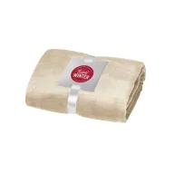   Patura din poliester polar 150x120 cm, catifelata, Everestus, BT04, poliester 240 grame/mp, bej
