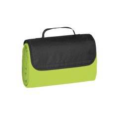   Patura picnic din polar 145x120 cm, pliabila cu maner, Everestus, BT04, Poliester, verde deschis