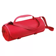   Patura picnic 150x120 cm cu maner si bretea de umar, Everestus, 20FEB1356, Material textil, Rosu