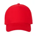 Sapca 5 panouri, Everestus, 2601E13342, 590 mm, Bumbac, Rosu