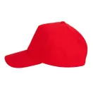 Sapca 5 panouri, Everestus, 2601E13342, 590 mm, Bumbac, Rosu