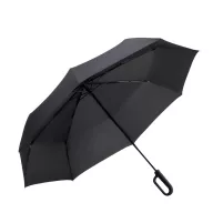   Umbrela de buzunar, Everestus, 2610E18589, Ø1170x425 mm, Poliester, Negru