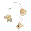 Set de colorat cu motive de Craciun, Everestus, 2601E13783, 122x94x14 mm, Lemn, Natur deschis