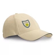 "Sandwich" cap, 100% brushed cotton, Bege