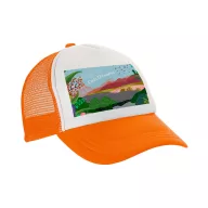   Sapca cu inchidere reglabila, Everestus, 2601E13610, 580 mm, Poliester, Portocaliu