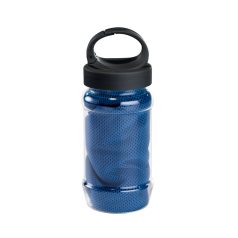   Prosop gimnastica in sticla cu maner, poliamida, poliester, 30x80 cm, Everestus, SPF031, albastru royal, saculet sport inclus