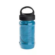   Prosop gimnastica in sticla cu maner, poliamida, poliester, 30x80 cm, Everestus, SPF028, albastru deschis, saculet sport inclus