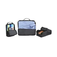   Set 3 gentute pentru bagaj, 2509E17290, Everestus, 38.1x8.9x30.5 cm, Poliester, Negru