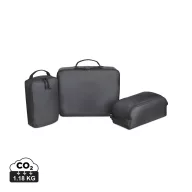   Set 3 gentute pentru bagaj, 2509E17290, Everestus, 38.1x8.9x30.5 cm, Poliester, Negru