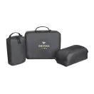 Set 3 gentute pentru bagaj, 2509E17290, Everestus, 38.1x8.9x30.5 cm, Poliester, Negru